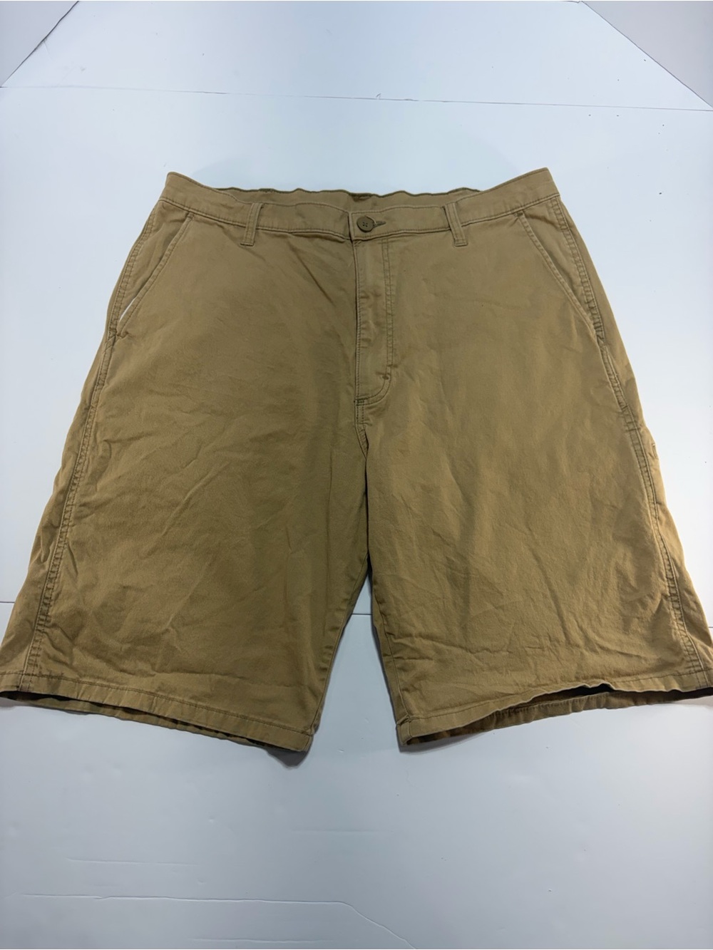 Wrangler Authentic Issue Men's Khaki Chino Shorts Size 34
